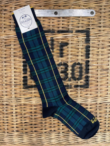 Tartan socks - Navy Blue