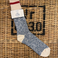 Heritage Basket Socks - Melange Grey