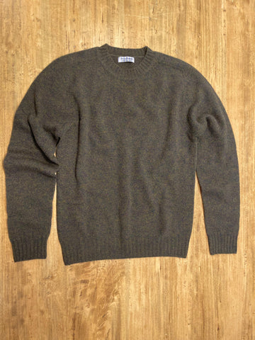 Olive melange Shetland Sweater