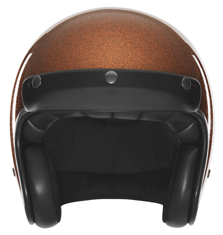 The Classic open face Helmet -  Bronze metal flake