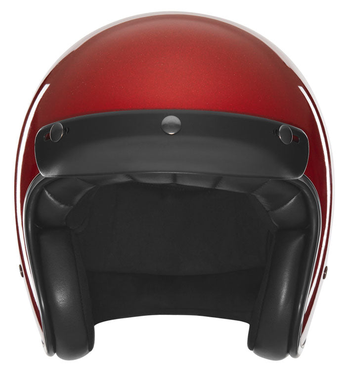 The Classic open face Helmet -  Red metal flake