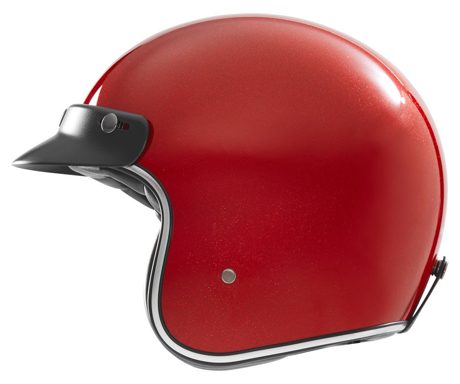 The Classic open face Helmet -  Red metal flake