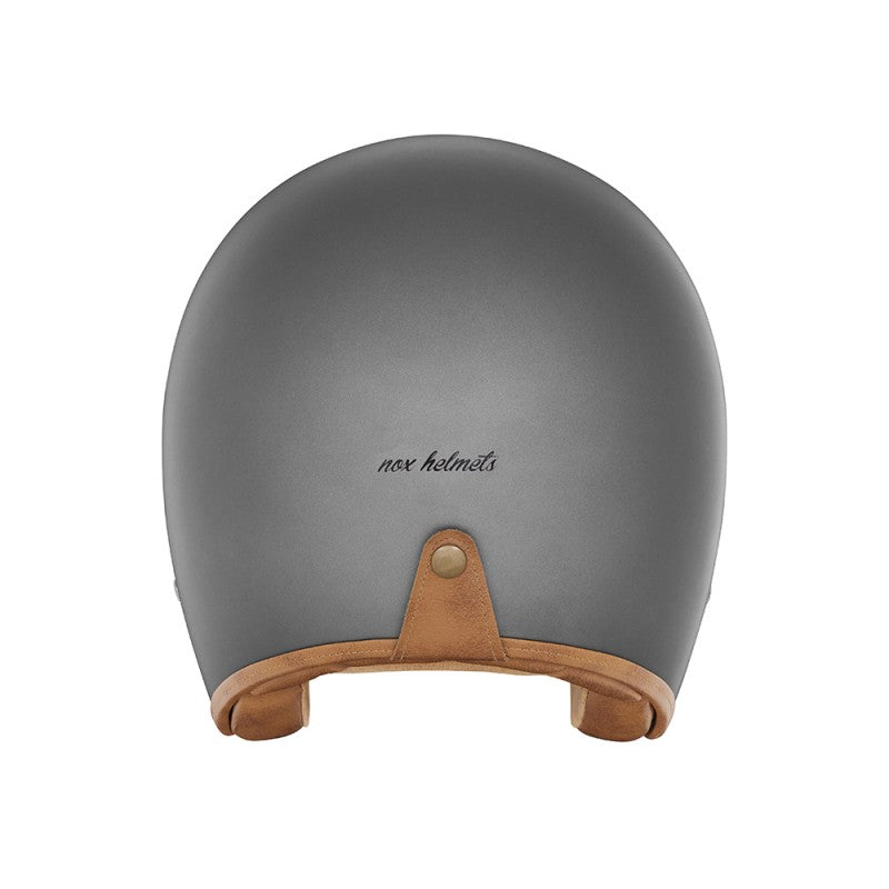 The Classic open face Helmet - Titanium Matte with light brown lining