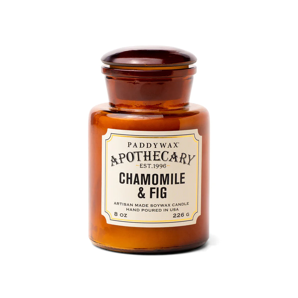 Apothecary 8 oz Candle - Chamomile + Fig