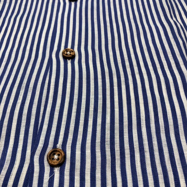 The Linen gentleman's stripes - Bowling shirt