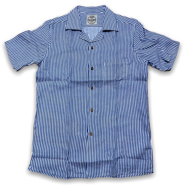 The Linen gentleman's stripes - Bowling shirt