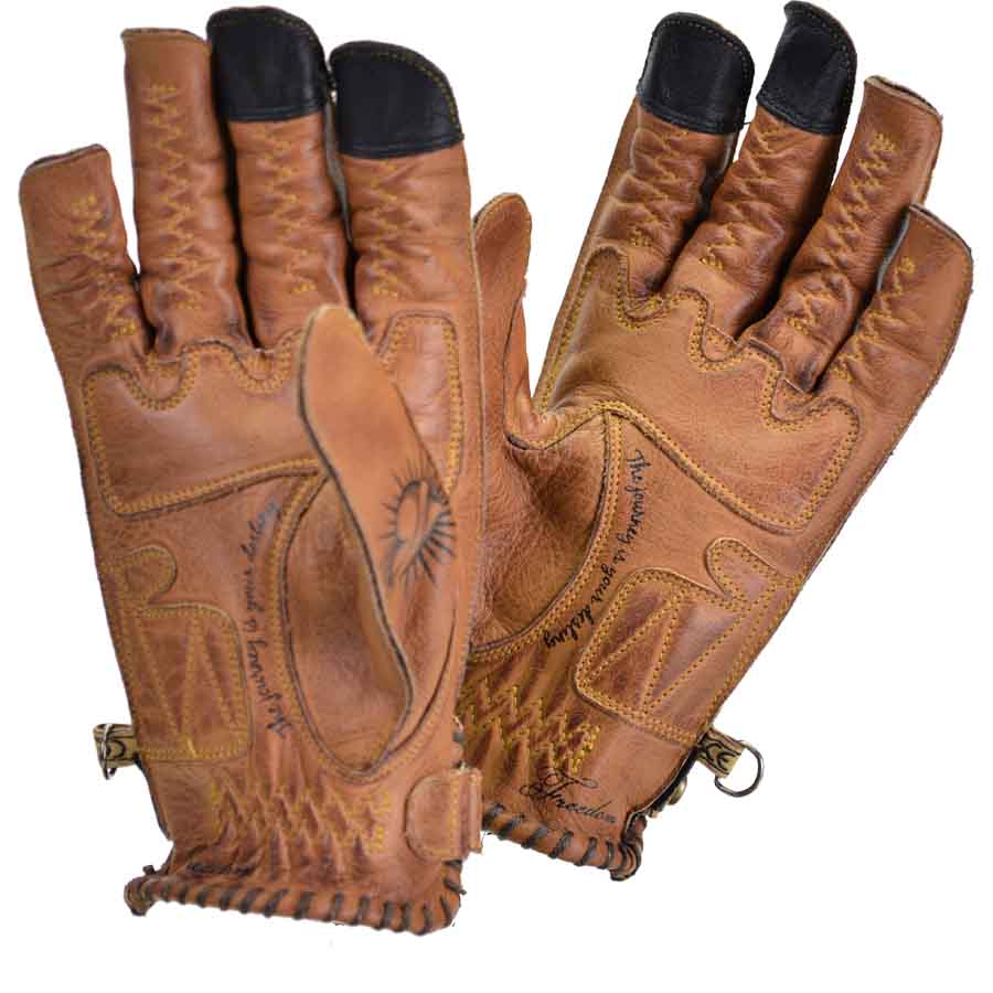 Tattoo leather gloves