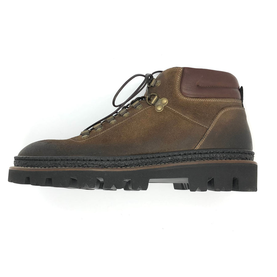 Aged Brown chamois leather Davos Boots