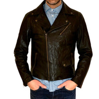 Brando Black Leather Jacket
