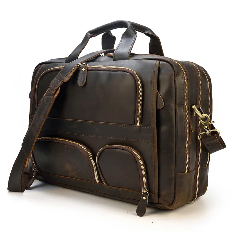 Hero at the office Grain Leather bag