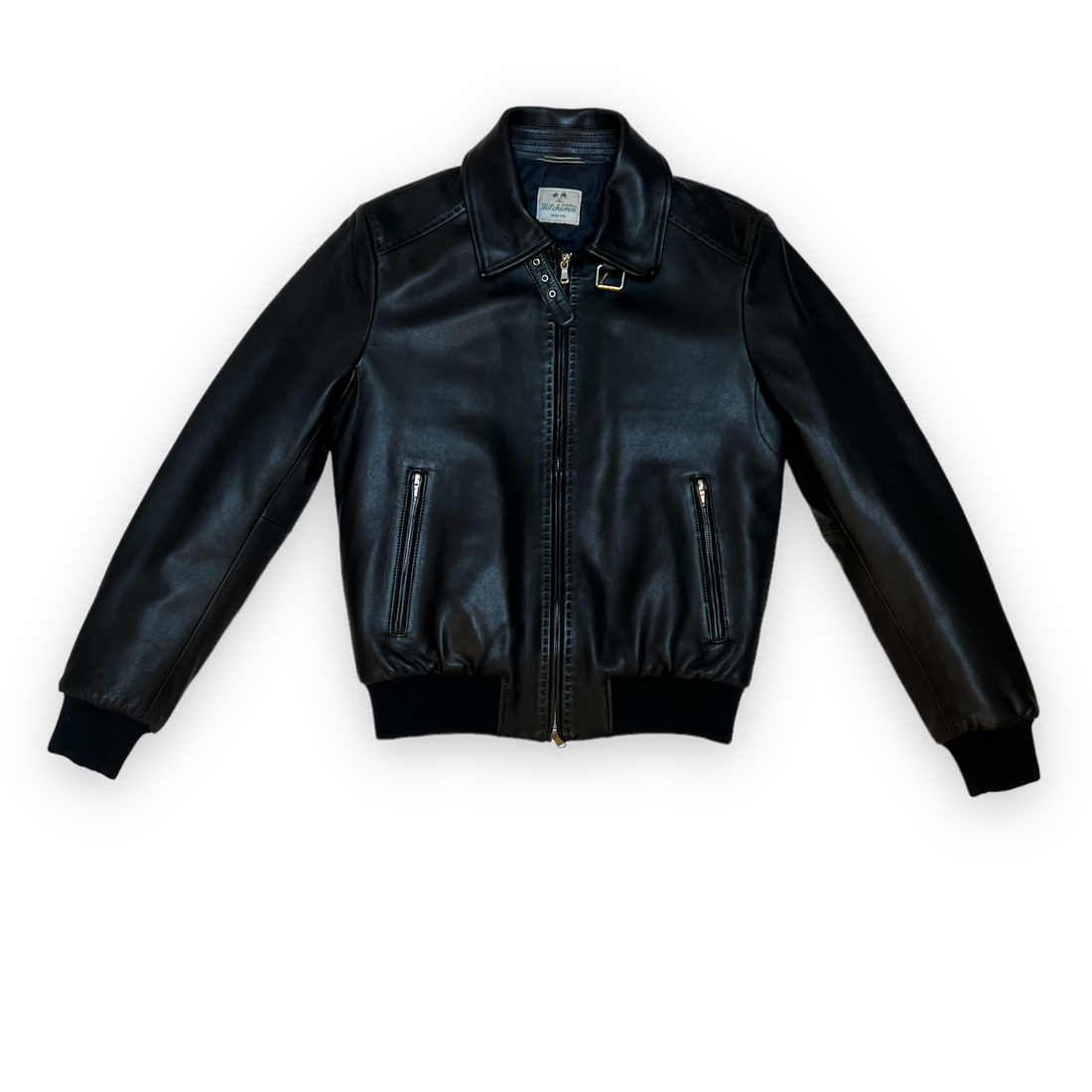 Aviator black Leather Jacket