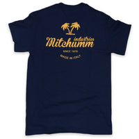 Mitchumm Logo tees - Navy & yellow