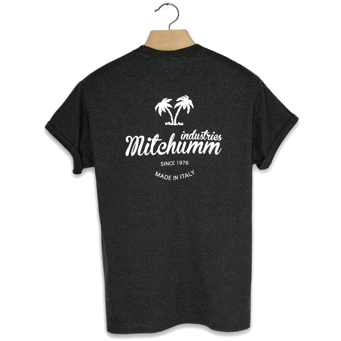 Mitchumm Logo tees - Lead Grey