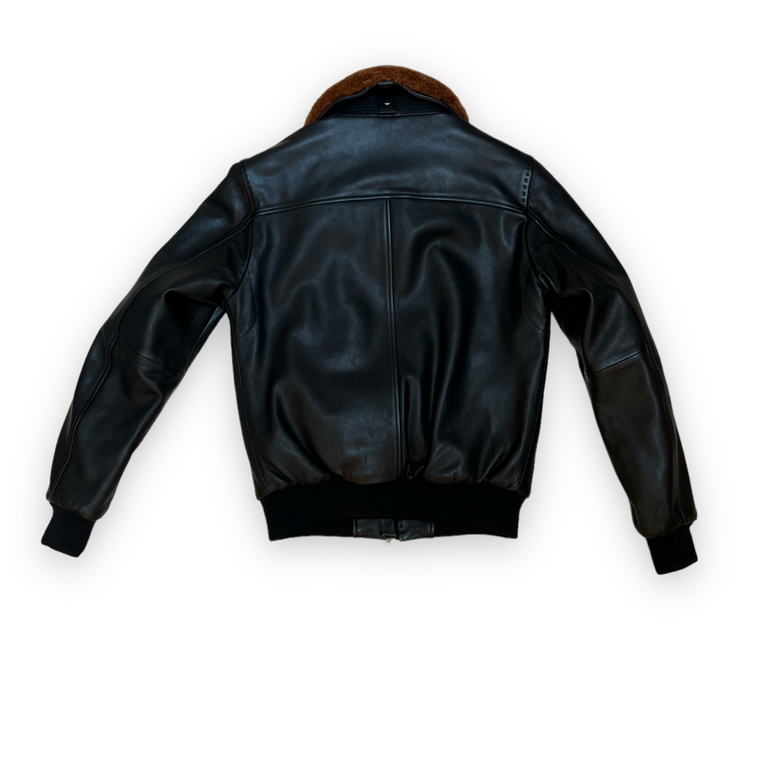 Aviator black Leather Jacket